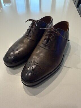 Bally Brown Leather Brogue Oxford Shoes - Brown